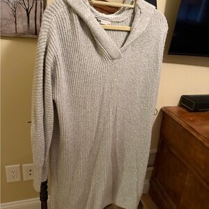 SO Light Gray Hooded Sweater